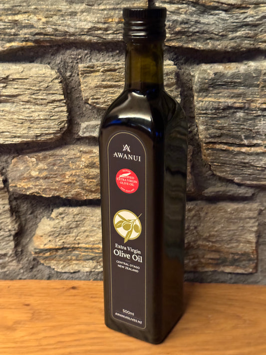 500ml Bottle Awanui Extra Virgin Olive Oil - Central Otago